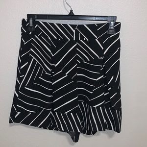 Black and White Dressy Shorts